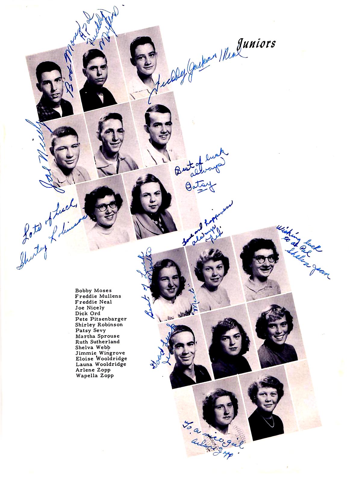 Rupert High School 1953